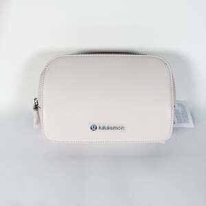 Lululemon Leather Alternative Camera Crossbody Bag in White Opal
